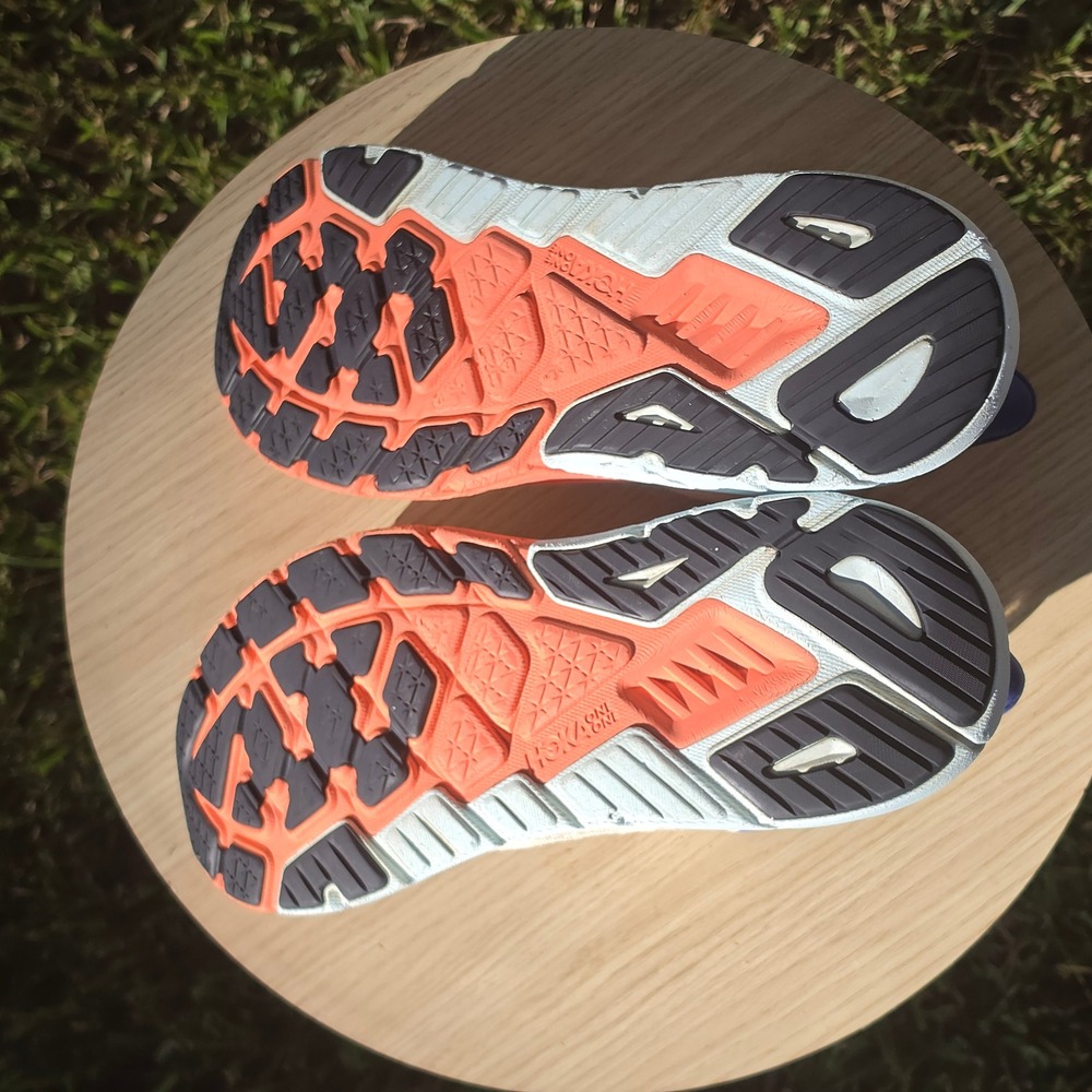 Hoka Arahi 6 Running Shoes Peach Orange Blue Stability Sneakers Womens 11B - Picture 7 of 10